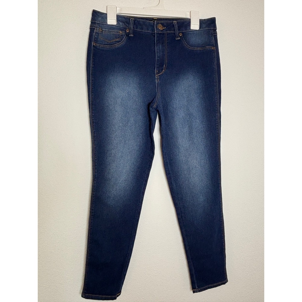 AG Denim Womens Skinny Jeans Dark Wash High Rise Stretch Size 12 Faded Blue